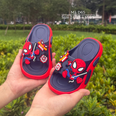 Dép Bé Trai Người Nhện Spiderman Quai Ngang Siêu Nhẹ Chống Trơn Dép Lê Trẻ Em Đi Biển Đi Học 3–7 Tuổi NHÍM SHOP D65