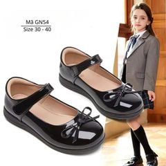 Giày Búp Bê Đen Lubibeibei Cho Bé Gái Đi Học 5-15 tuổi Giày đồng phục Vinshool/Ngôi Sao phong cách Anh Quốc GN54