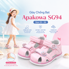 Sandal Bé Gái Apakowa Giày Cho Bé Bàn Chân Bẹt Nâng Vòm Chân Chống Trượt Dép Chống Bẹt Chân 1-3 Tuổi đi học đi biển mùa hè SG94