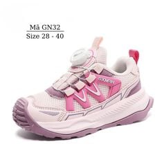 Giày Bóng Rổ, Chạy Bộ, chơi Pickleball Phòng Chân Bẹt Bé Gái W.KIDS 3 - 12 tuổi khóa xoáy thông minh thể thao năng động GN32