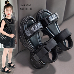 Dép quai hậu đi học cho bé gái 5 - 12 tuổi quai ngang êm nhẹ thời trang thể thao năng động cá tính SG90