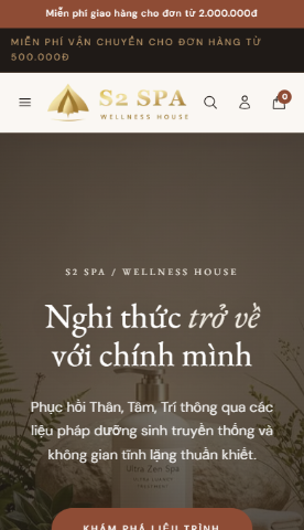 Mẫu website S2 Spa - Làm Đẹp