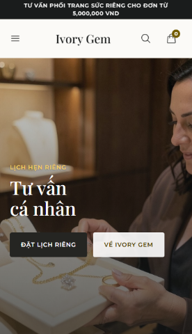 Mẫu website Ivory Gem