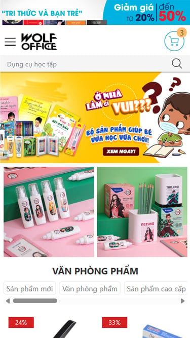 Mẫu website Wolf Office