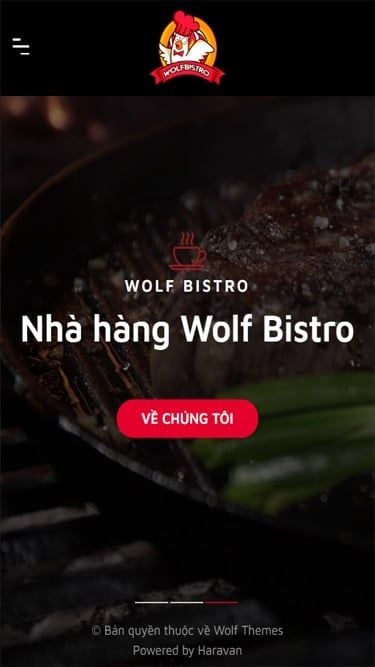 Mẫu website Wolf Bistro