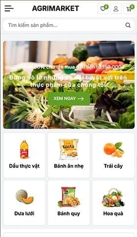 Mẫu website Agrimarket