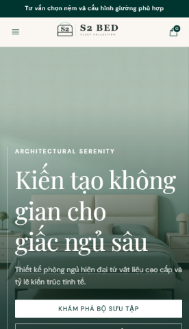 Mẫu website S2 Bed
