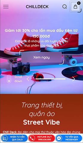 Mẫu website ChillDeck