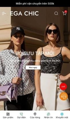 Mẫu website EGA Chic