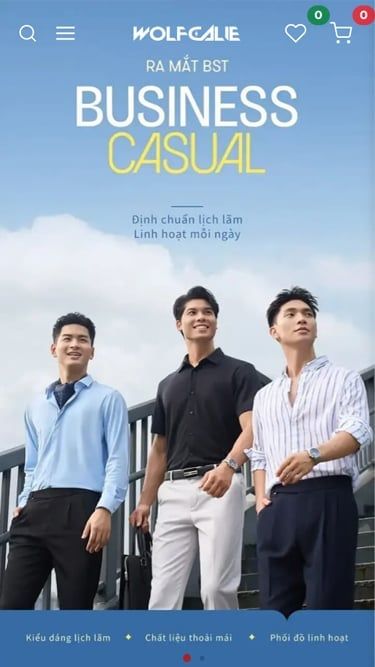 Mẫu website Wolf Calie