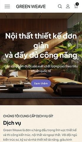 Mẫu website Green Weave