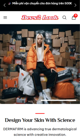 Mẫu website S2 Rebel Fashion