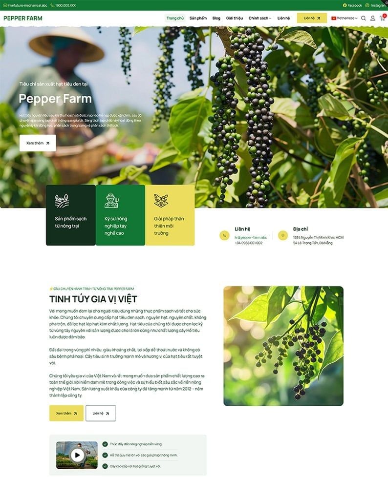 Nông nghiệp - Pepper Farm