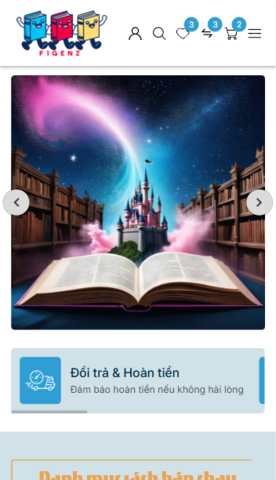 Mẫu website F1GENZ Books - Sách Truyện