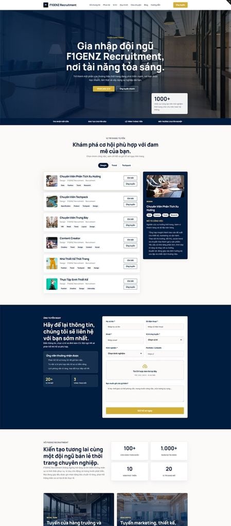 F1GENZ Recruitment - Tuyển dụng