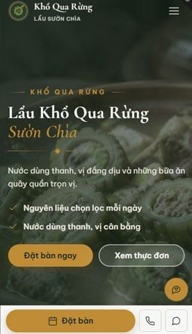 Mẫu website F1GENZ - Gia Vị Rừng