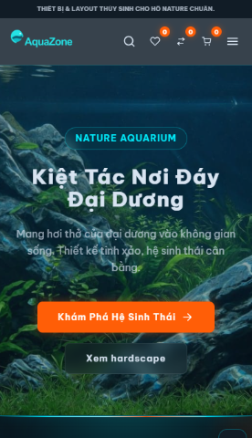 Mẫu website F1GENZ Aqua - Thủy Sinh