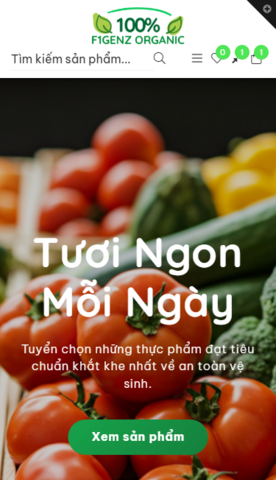 Mẫu website F1GENZ Fresh