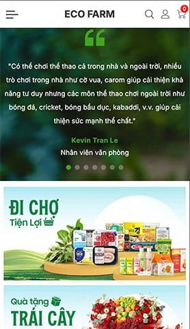 Mẫu website Eco Farm