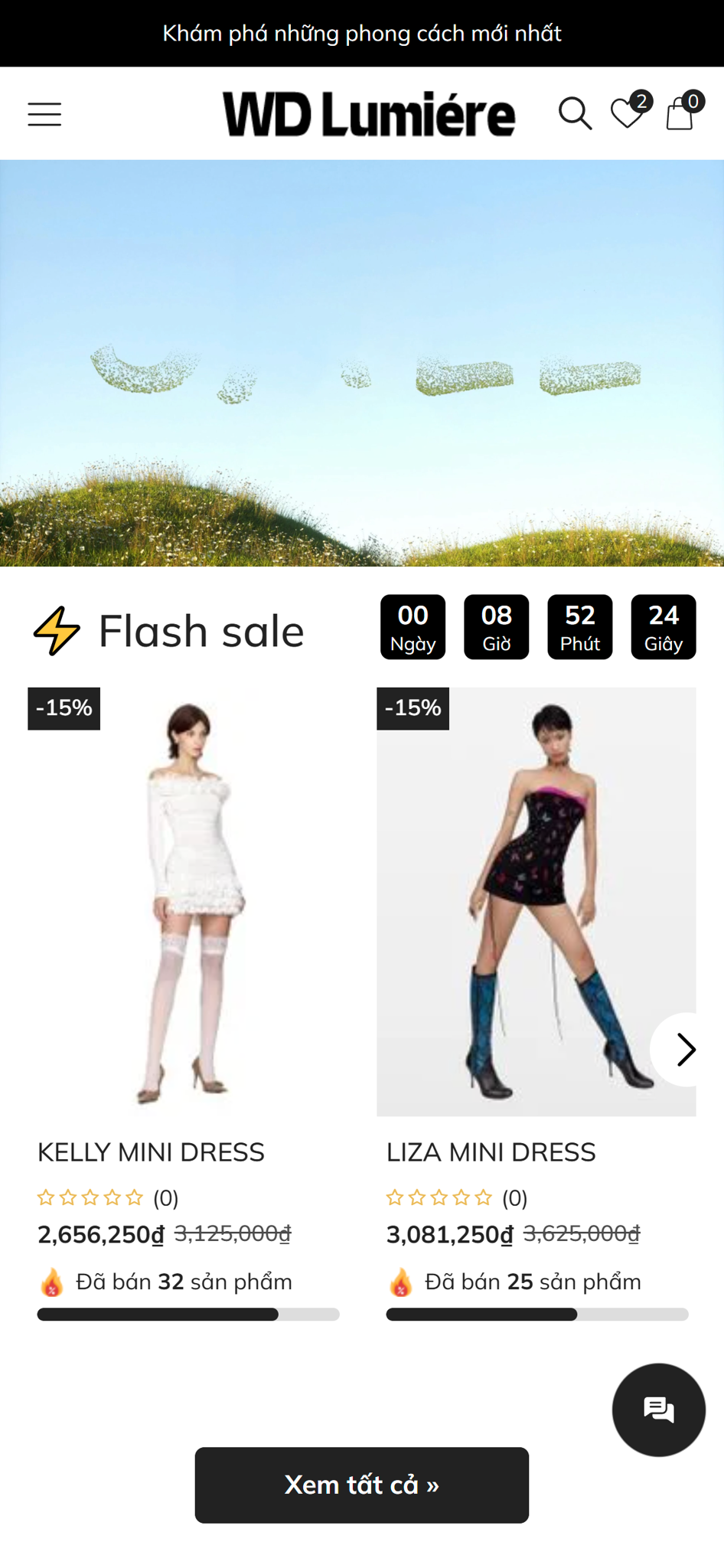 Mẫu website WD Lumiére