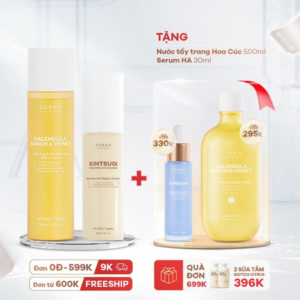  Combo Dưỡng Ẩm Kép Và Phục Hồi Chuyên Sâu 