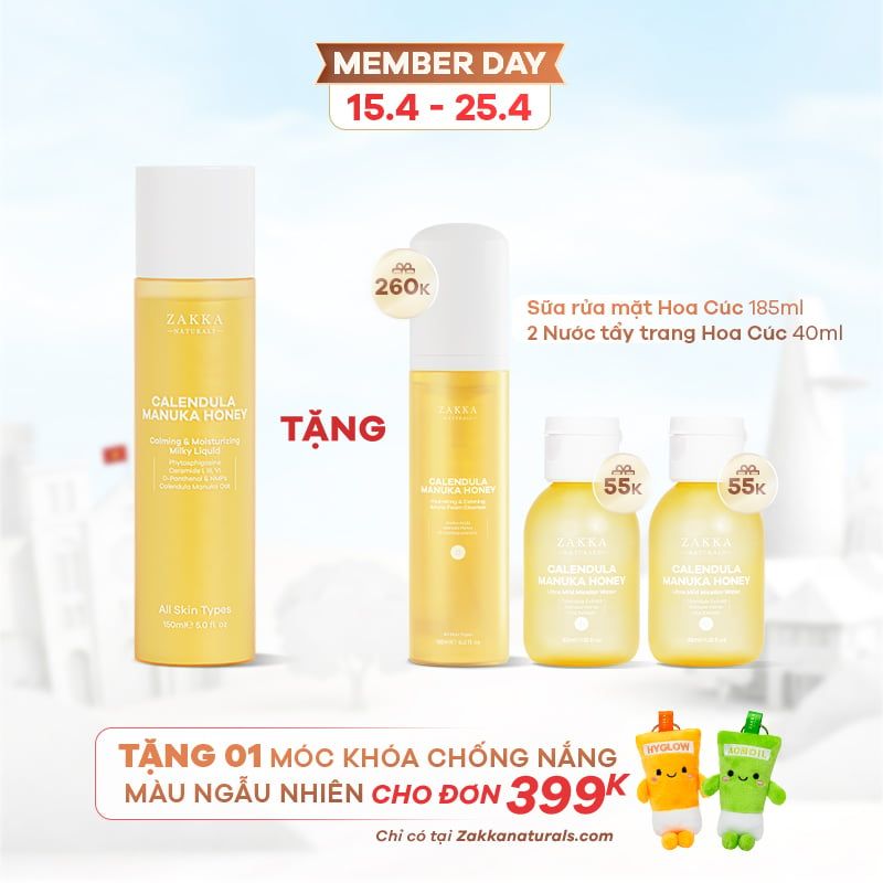 Sữa Dưỡng Hoa Cúc Không Dầu Calendula Manuka Honey 