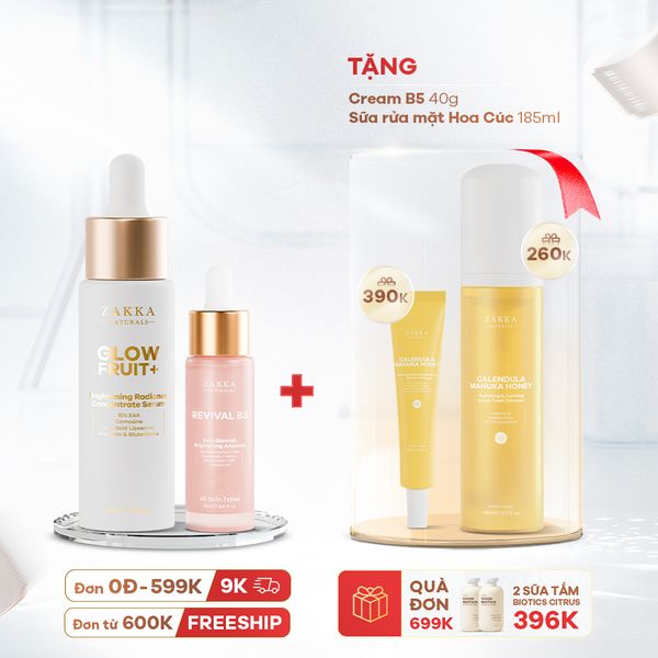  Combo Serum Niacinamide Và Vitamin C Giảm Thâm Đều Màu Da 