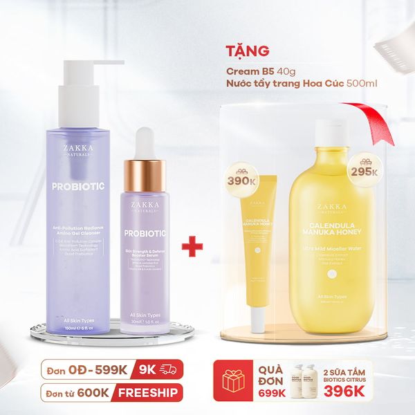  Combo Hỗ Trợ Tăng Cường Lợi Khuẩn Và Sức Đề Kháng Da 