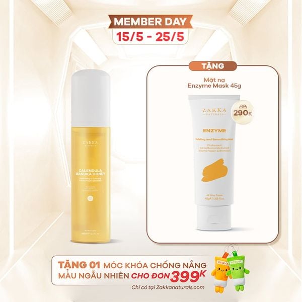  Sữa Rửa Mặt Hoa Cúc Dịu Nhẹ Calendula Manuka Honey 