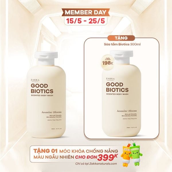  Sữa Tắm Lợi Khuẩn Hương Nước Hoa Jasmine Bloom - Good Biotics Scented Body Wash Jasmine Bloom 300ml 