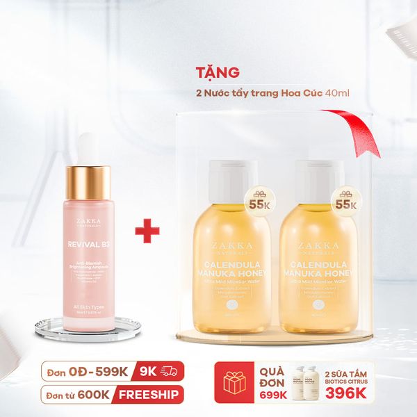  Serum Niacinamide Cải Thiện Thâm Mụn Revival B3 