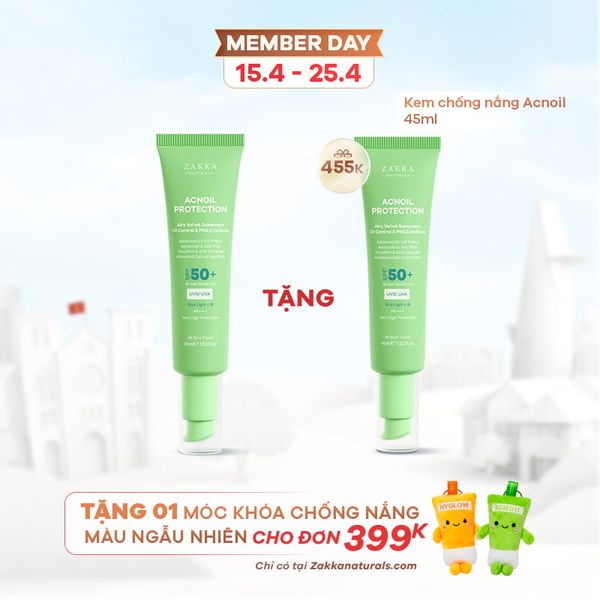  Kem chống nắng phổ rộng kiềm dầu mỏng nhẹ Acnoil Protection 