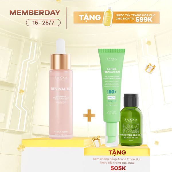  Serum Niacinamide Cải Thiện Thâm Mụn Revival B3 
