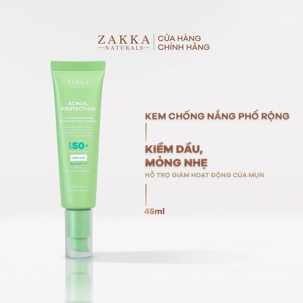  Kem chống nắng phổ rộng kiềm dầu mỏng nhẹ Acnoil Protection 