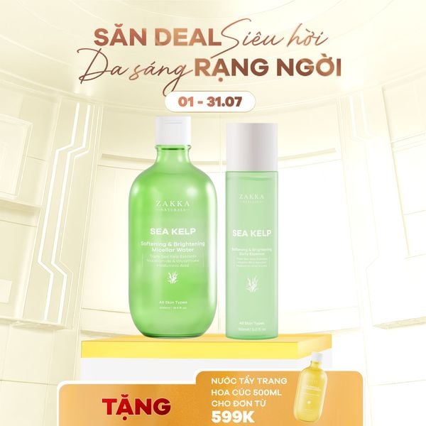  Bộ Chăm Da Tảo Biển Làm Sạch Dưỡng Ẩm Sâu Fermented Sea Kelp 