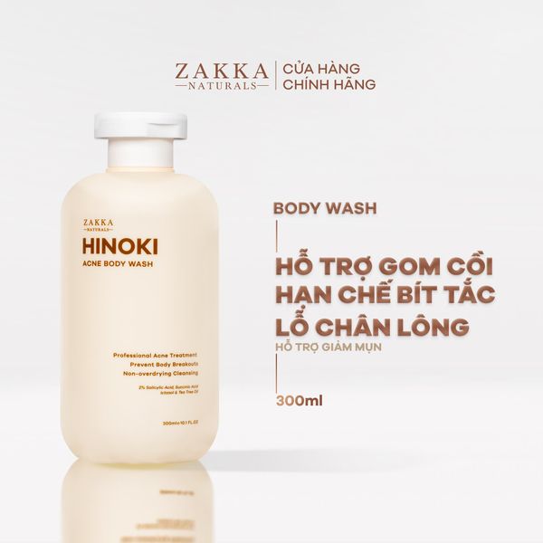  Sữa Tắm Hỗ Trợ Giảm Mụn Hinoki Body Acne Wash 