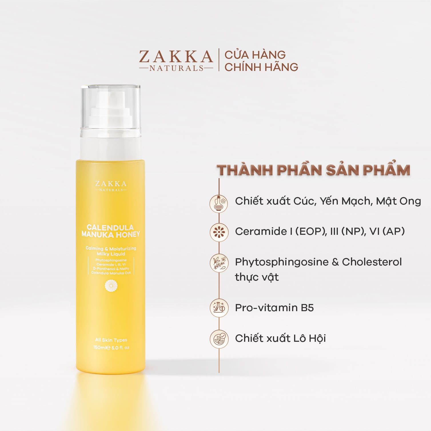 Sữa Dưỡng Hoa Cúc Không Dầu Calendula Manuka Honey 