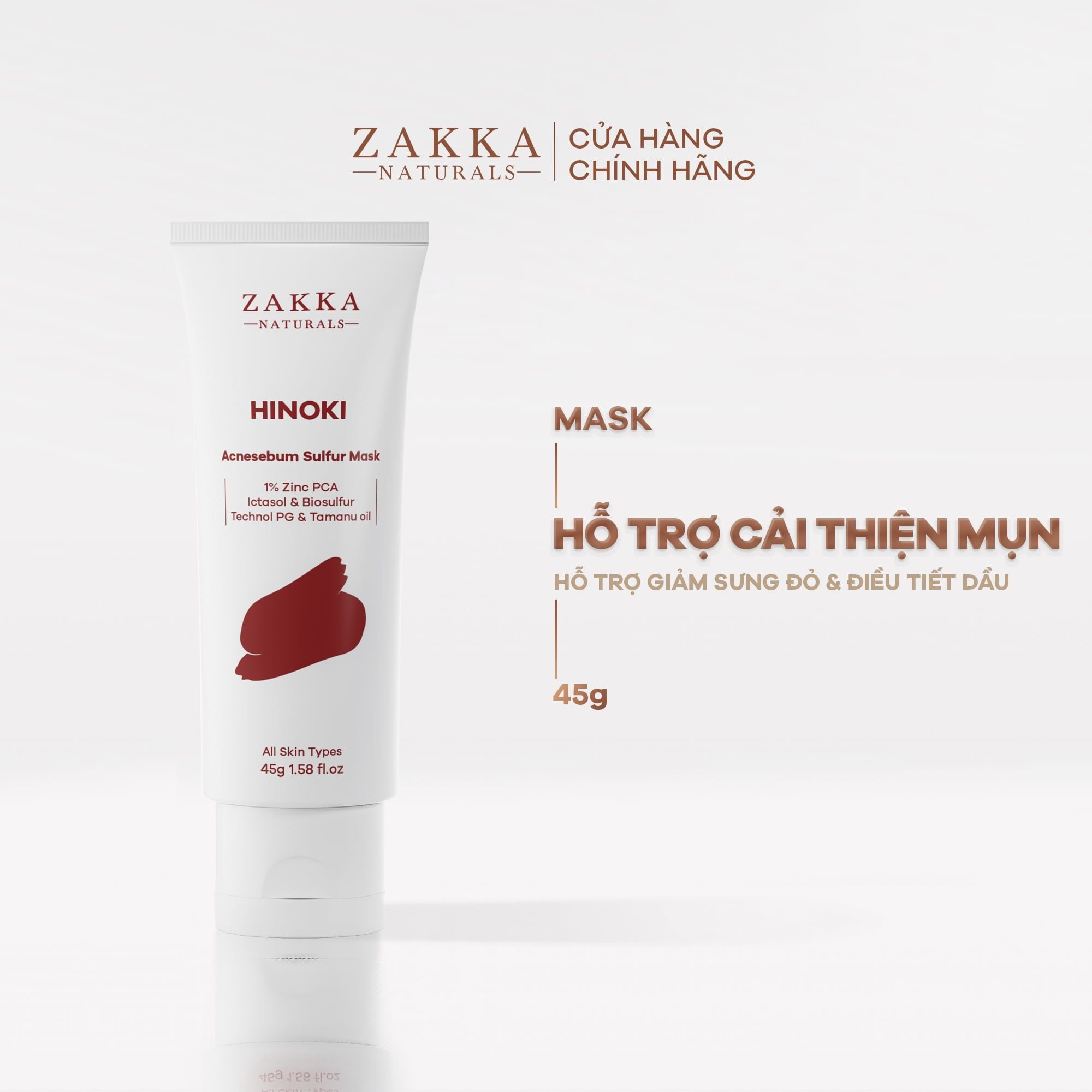  Mặt Nạ HINOKI Acnesebum Sulfur Mask 