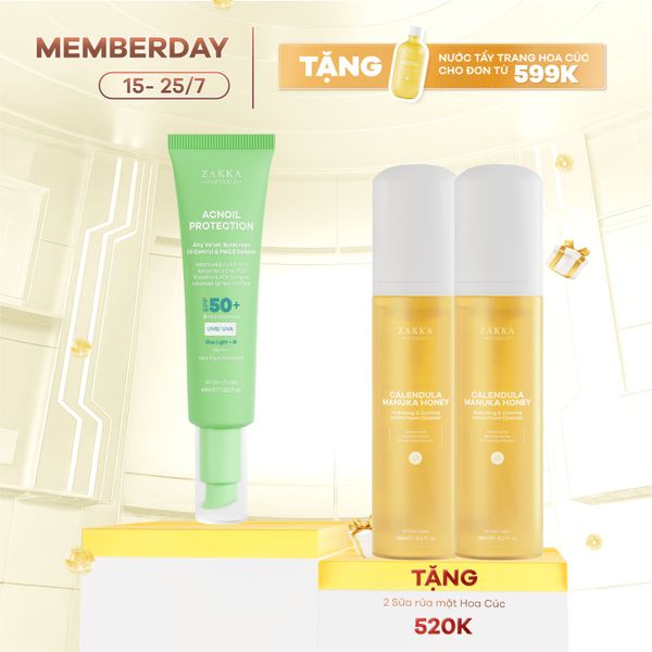  Kem chống nắng phổ rộng kiềm dầu mỏng nhẹ Acnoil Protection 