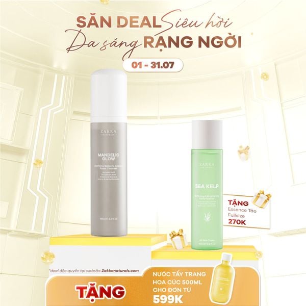  Sữa Rửa Mặt AHA BHA Mandelic Glow Clarifying Salicylic Acid 