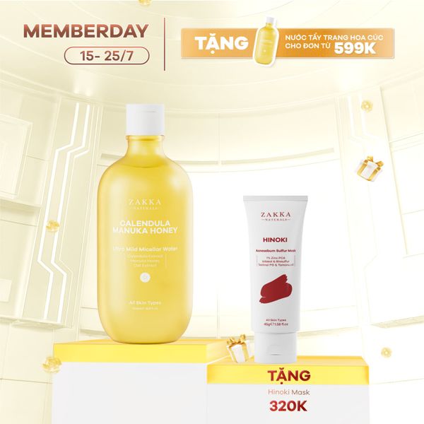  Nước Tẩy Trang Hoa Cúc Dịu Nhẹ Calendula & Manuka Honey 