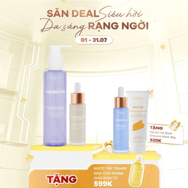  Combo Sạch Sâu _ Tái Tạo Và Căng Bóng Da 