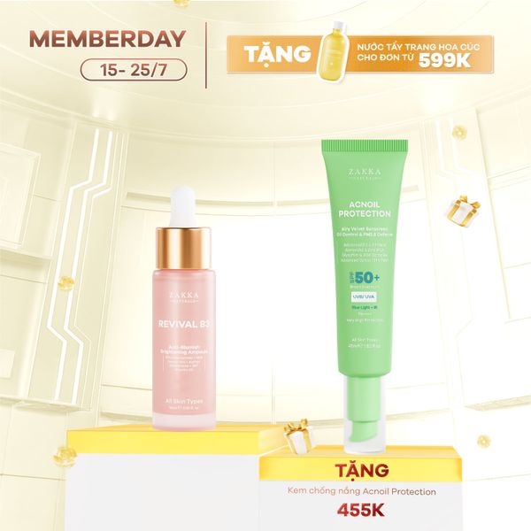  Serum Niacinamide Cải Thiện Thâm Mụn Revival B3 
