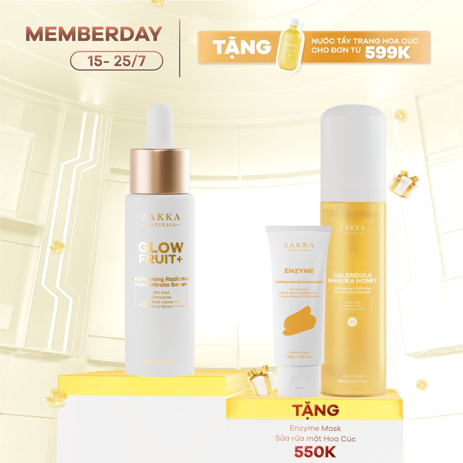  Serum Vitamin C Sáng Và Đều Màu Da Glowfruit+ Brightening 