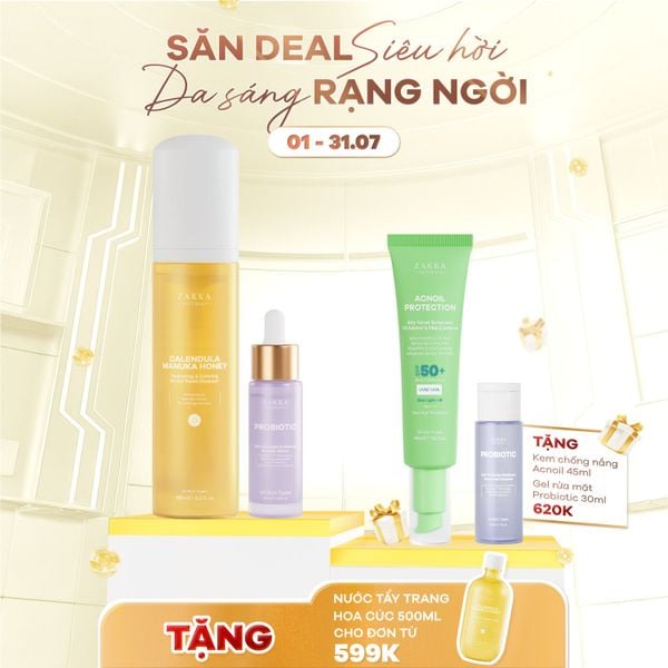  Combo Sạch Dịu_Tăng Sức Đề Kháng Cho Da Nhạy Cảm 