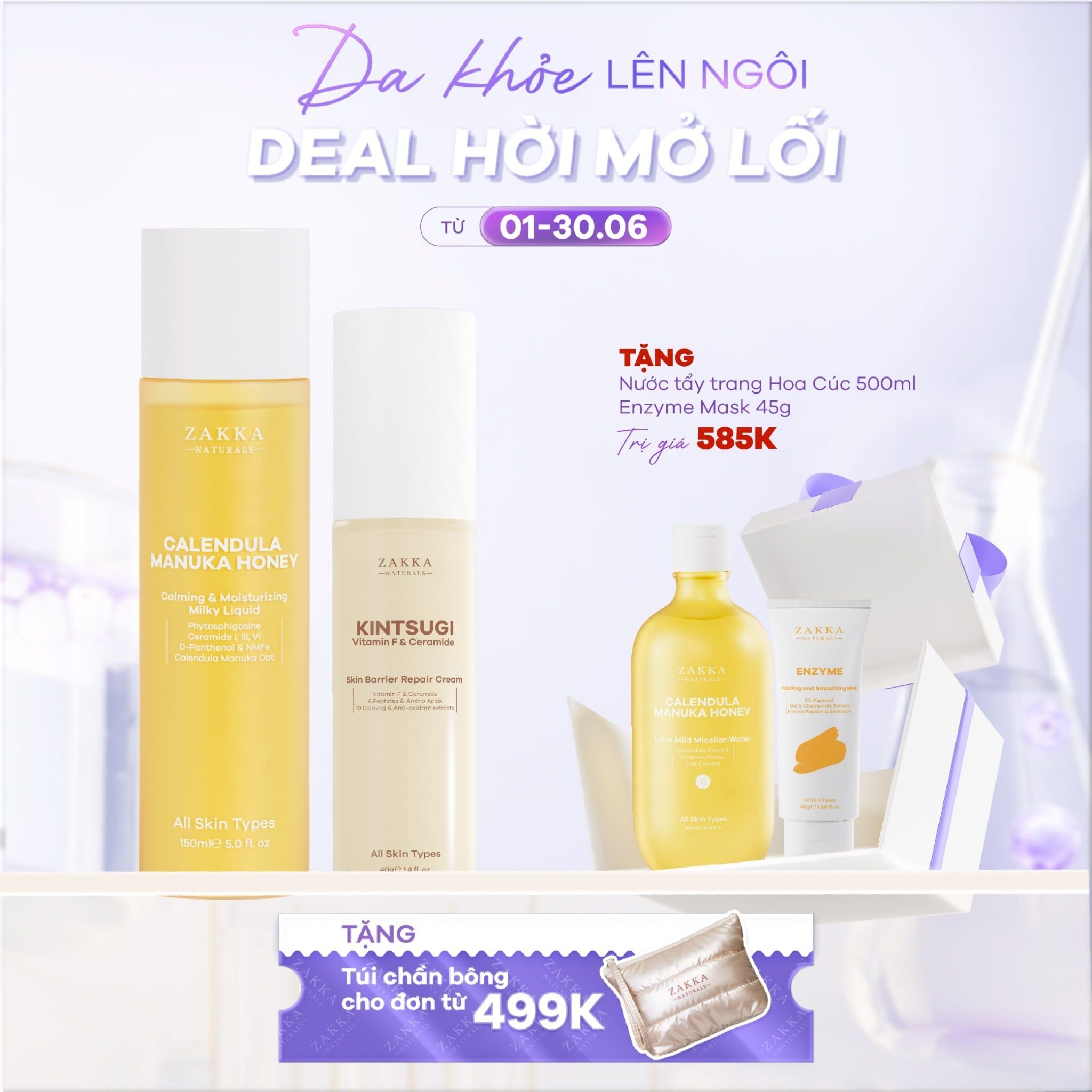  Combo Dưỡng Ẩm Kép Và Phục Hồi Chuyên Sâu 
