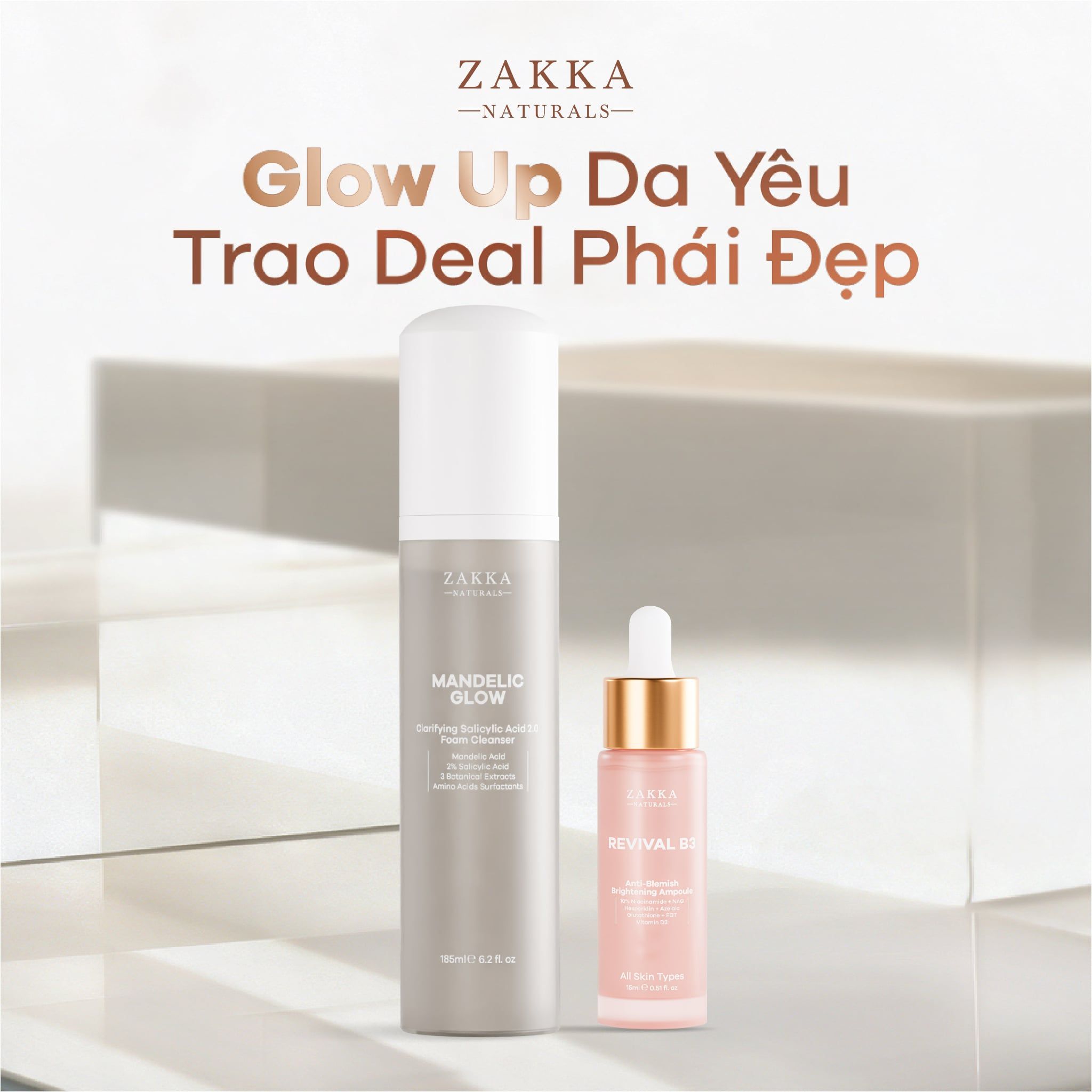  Combo Giảm Mụn Mờ Thâm 