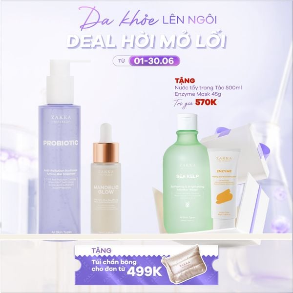  Combo Sạch Sâu _ Tái Tạo Và Căng Bóng Da 