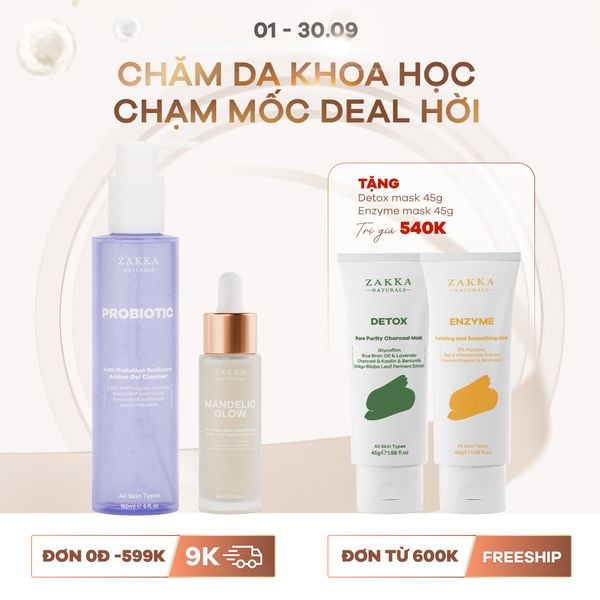  Combo Sạch Sâu _ Tái Tạo Và Căng Bóng Da 