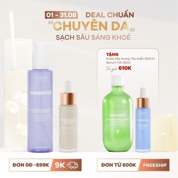 Combo Sạch Sâu _ Tái Tạo Và Căng Bóng Da 